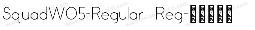 SquadW05-Regular Reg字体转换